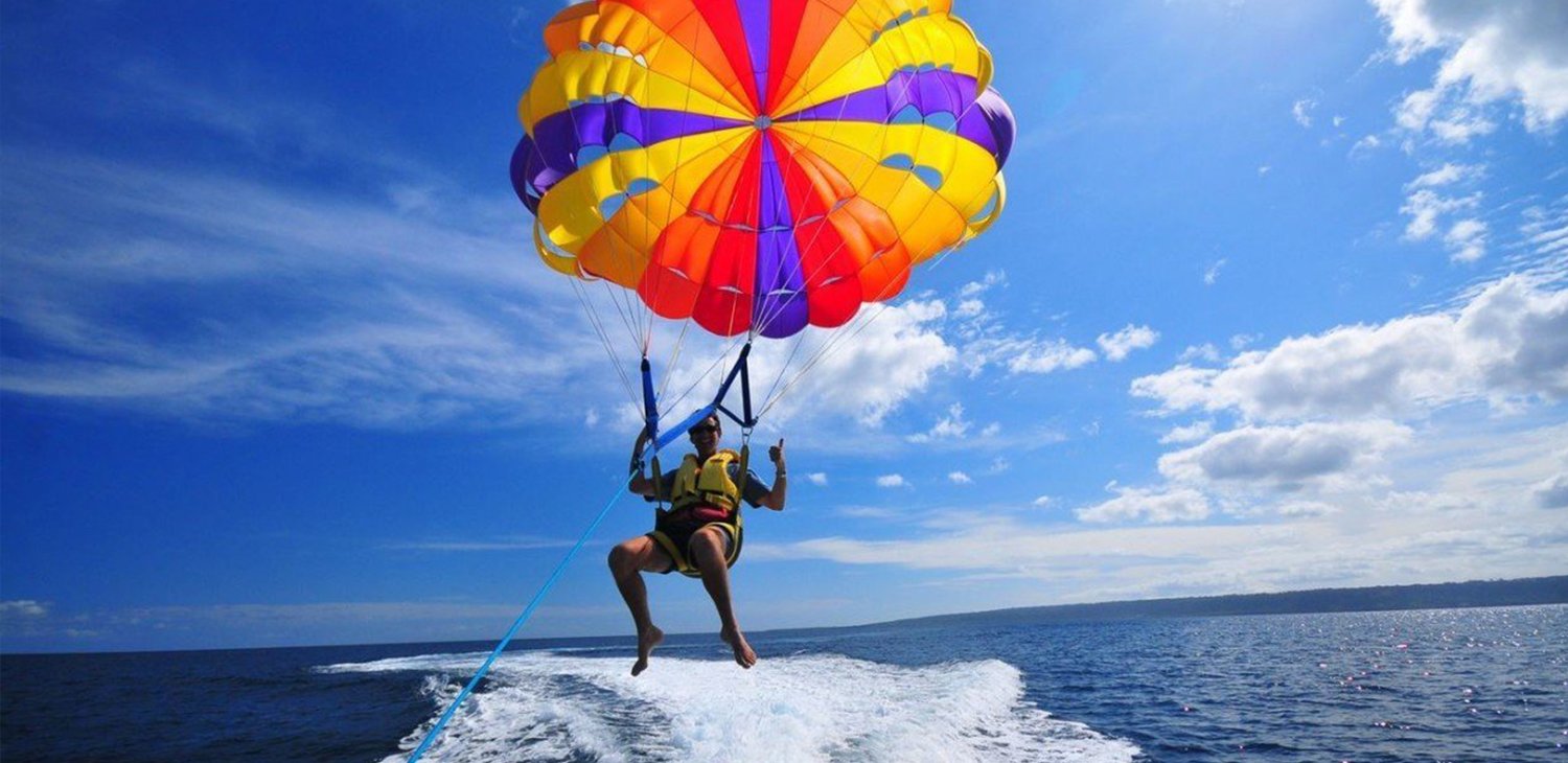 Parasailing in zanzibar
